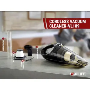 VacLife Handheld Car Vacuum Cleaner Cordless, 15000PA High Power Portable Mini Car Vacuum Cleaner & Air Duster, 3 Gear, Digital Display, Hand Held Vacuum Cleaner Rechargeable for Car, Home, Pet Hair
