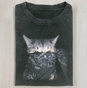 OUTLAW CAT V2 T-shirt, Cat Funny T-Shirt, Vintage Animal Squad T-Shirt, Unisex Pet Lover Shirt, Menswear Top, Womenswear, Streetwear