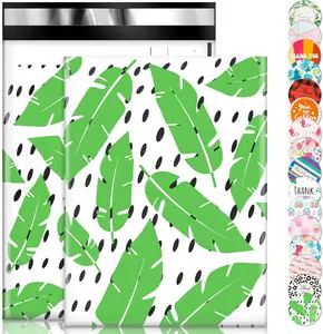 100 Pack Poly Mailers, 10X13 Envelopes Plastic Custom Mailing Shipping Bags, Poly Mailer Envelope With Self Seal Adhesive Strip - Waterproof & Tear-Proof Plastic - Frond