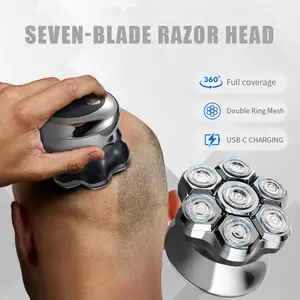 KOMINGDON 7D Cordless Body Shaver for Women - Multifunctional Grooming Kit with Multifunctional Shaving Head, Flexible Blades, Fully Waterproof, USB Rechargeable Shaver, Painless Shaving - Ideal Gift