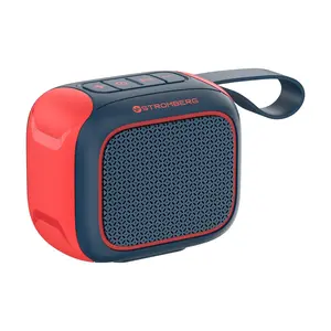 Stromberg - Zing Portable Mini Bluetooth Speaker, 6-Hour Playtime, Waterproof Dustproof - Blue and Red