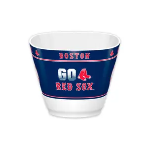 212 MAIN MLB Boston Red Sox Printed Sports Collectible Bowl, Tableware for Serving, Melamine Dinnerware, Diameter 7.85"