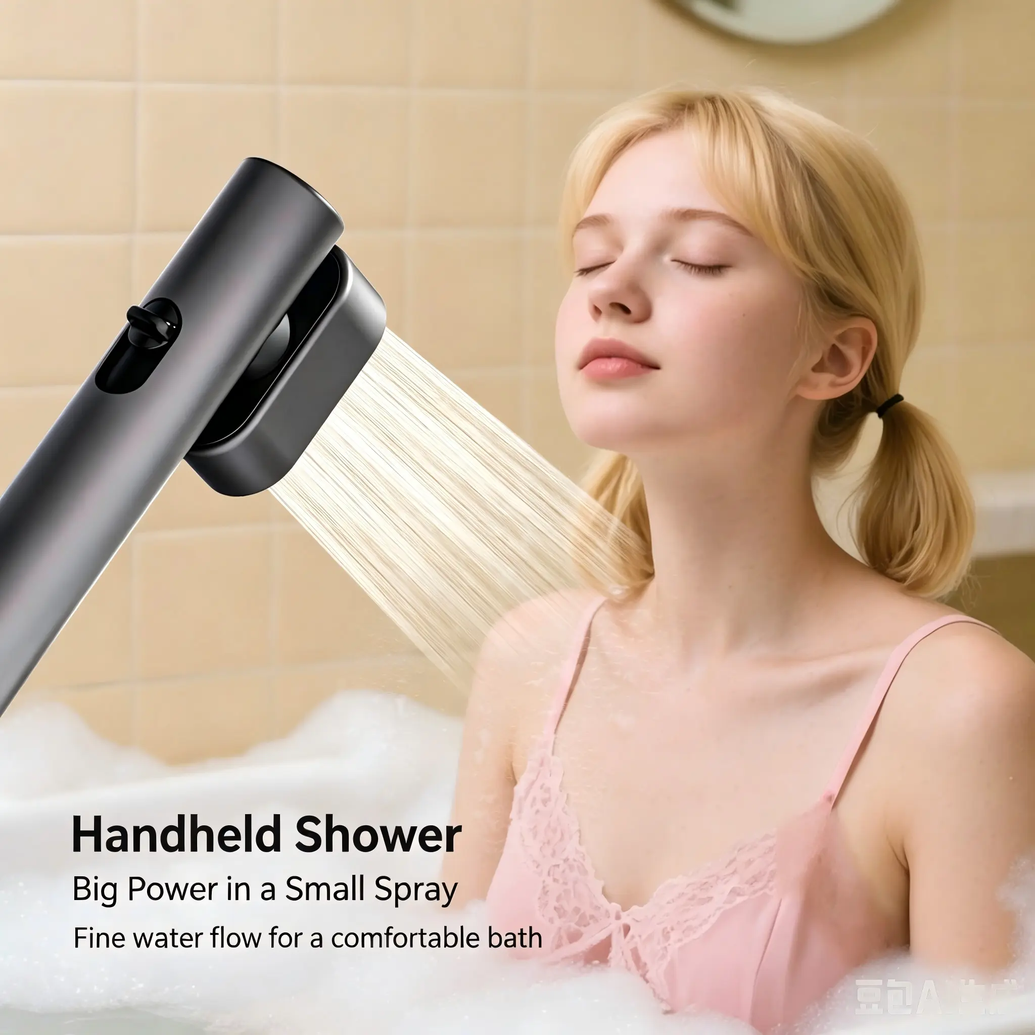 Gun Gray High-Pressure Bidet Sprayer Set 1-Inlet 2-Outlet Toilet Companion Spray Home Bathroom Brass Angle Valve Feminine Wash Sprayer