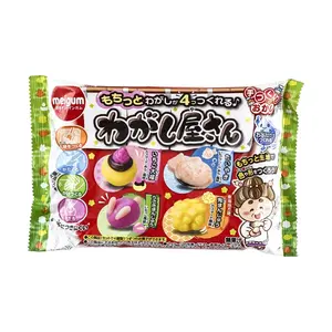 MEIJI Wagashiya San 0.5 oz - Japanese Mini Candy Bonbon - Sweet Snack with Various Shapes and Colors