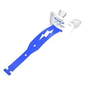 Shock Doctor Thunder Bolt Lip Guard with High-Flow BOLT Airflow for Easier Breaths and Heavy-Duty Tether Strap for Secure Fit