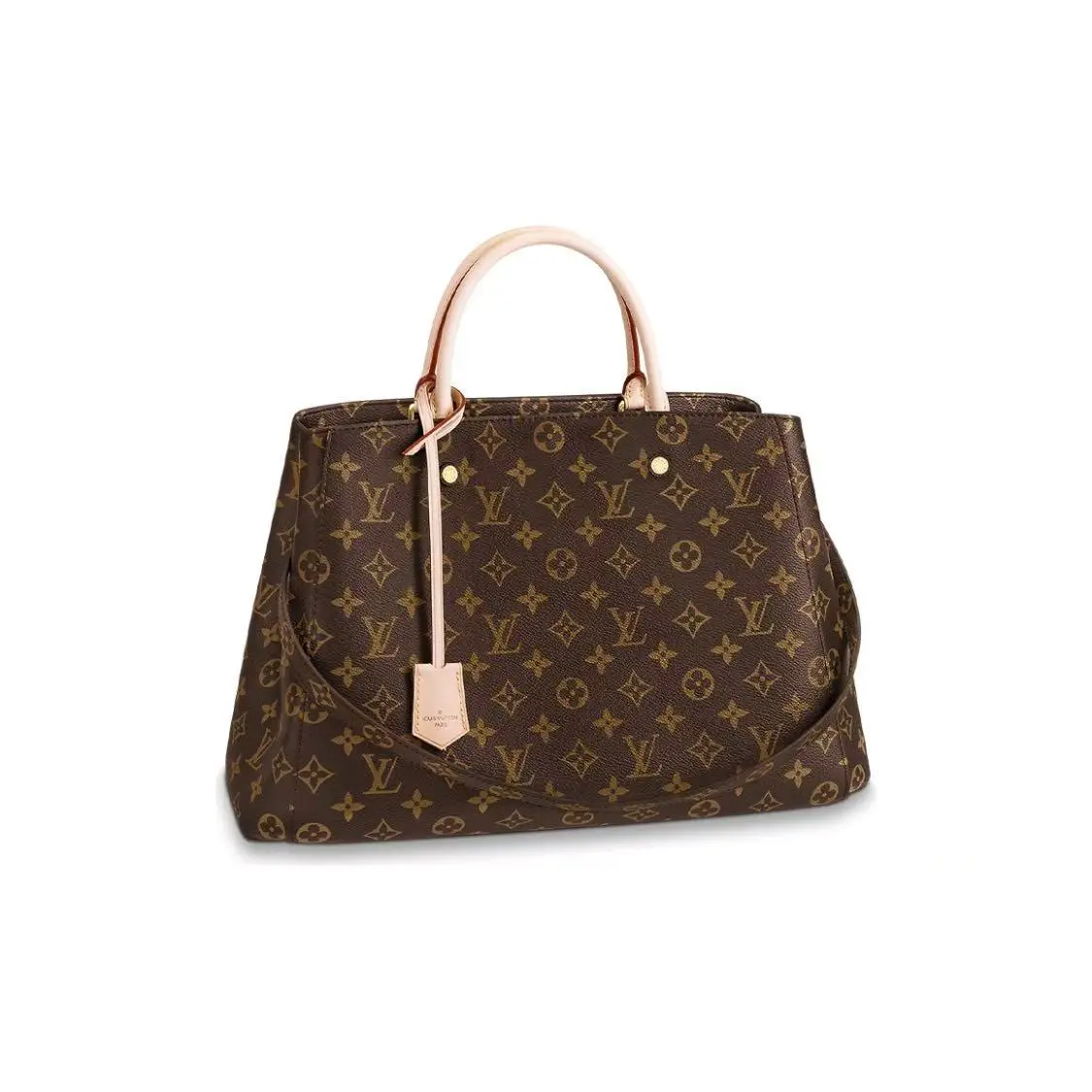 Pre-owned Louis Vuitton leather Tote bags Monogram Montaigne GM