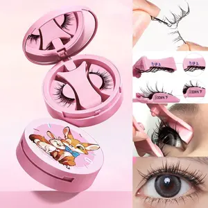 Bqi Magnetic False Eyelashes Natural Look, Quick Adhesion, Invisible Wear, Invisible Band Lashes, All-In-One Box, Magnetic Fake Lashes for Everyday Use, DIY Eyelash Extensions, Eyelash Extension
