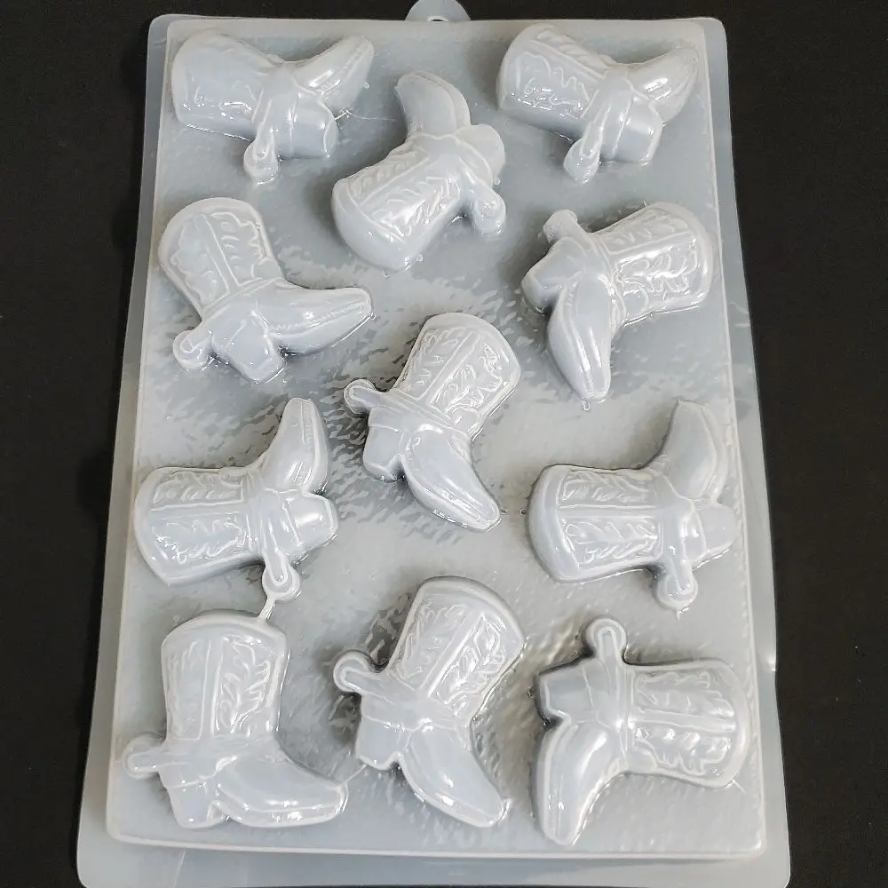 Molde de Plastico - Multiple Cowboy Boots Design for Convenient Use
