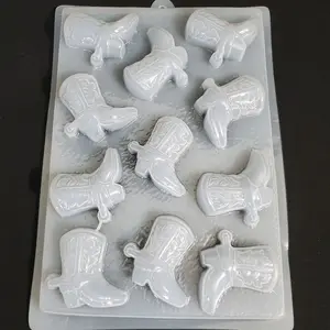 Molde de Plastico - Multiple Cowboy Boots Design for Convenient Use