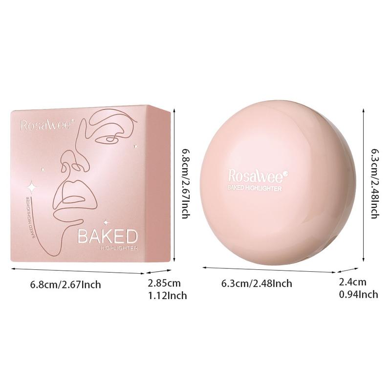 Soft Shimmer Highlighter Palette, Long Lasting Face Glow Powder for Cheeks and Contour, Natural Radiance for Everyday Wear