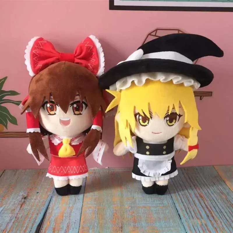 Touhou Project Plush Doll Toy 20cm Hakurei Reimu Kirisame Marisa Cute Soft Stuffed Pillow Birthday Gift Cosplay