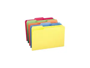Smead 16943 File Folders, 1/3 Cut Top Tab, Legal, Assorted Colors, 100/Box