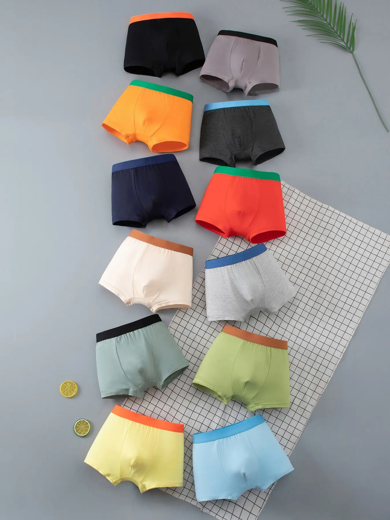 12-Pack Solid Color Kids All Season Underwear, Soft and Comfortable, Cute Style, Multiple Colors Available, Ideal for Daily Wear
