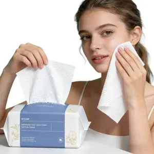 Disposable Face Towels,Ultra Soft ,1/2/4 Packs Face Towelettes for Washing & Drying,Soft Dry Wipes Facial Tissue for Travel,Camping, Home Hand Wipes and Other Outdoor Activities Use,Makeup Remover Dry Wipes,Ultra Soft,Napkin, Soft Thick Tissues