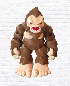 3D Printed Bigfoot Sasquatch Articulated Fidget