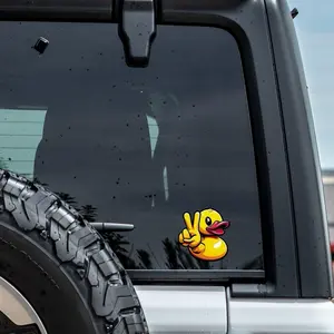 Duck Wave Vinyl Decal 4'' Sticker- Self-Adhesive, 6Mill Vinyl, Water and Fade Resistance, High Quality UV Resistance