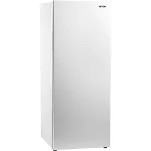 VEVOR Convertible Freezer/Refrigerator, 11 Cu.Ft Frost Free Upright Freezer with Temp Control Panel, Reversible Door, Adjustable Glass Shelves and LED, Standing Fridge for Kitchen, Office, Garage