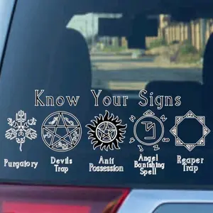 Supernatural themed decals