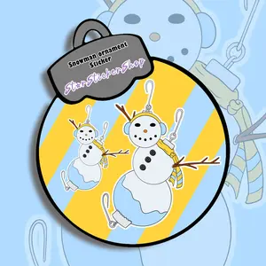 Chilly Ornament Snowman Sticker