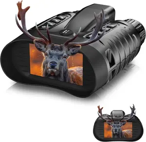 4K Night Vision Goggles, Night Vision Binoculars with Rangefinder, 3.2" HD Screen, 5000mAh Rechargeable Battery, 32GB TF Card for Adults, Camping, Wildlife Observation