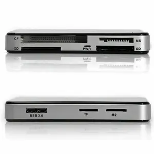 Sanoxy SANOXY-HUB7 USB 3.0 8-in-1 Compact Flash Multi Card Reader CF Adapter Micro SD MS XD 5Gbps
