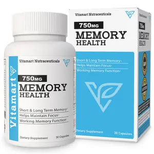 Memory Health - Vitamart Nutraceuticals (30 Count) Premium Formula – Long & Short Term Memory Support Cognitive Support, Focus, and overall brain health supplements for daily use.