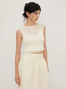 Boat Neck Shirred Top & Cami Top