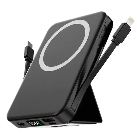 10000mah Magnetic USB Power Bank, High Power Portable LED Display 22.5W PD Fast Charging Wireless Charger Portable Mobile Chargeable Powerbank with Cable, Travel Battery Pack Compatible with iPhone 17/16/15/14/13/12 Pro/Pro Max