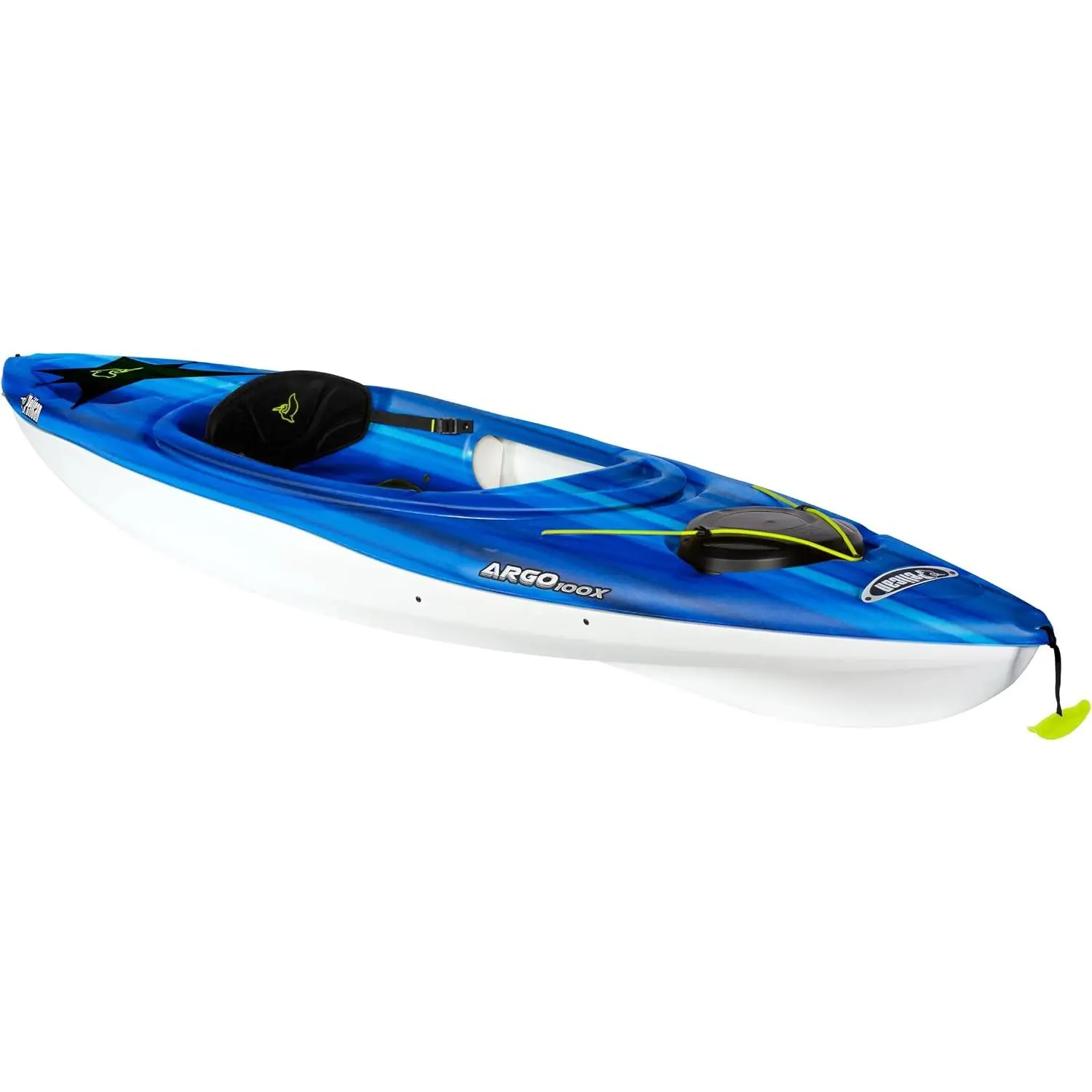 Pelican Argo 100X - Recreational Sit in Kayak - Lightweight Patented Ram-X™ Material - Ergoform™ Seating System - 10 ft