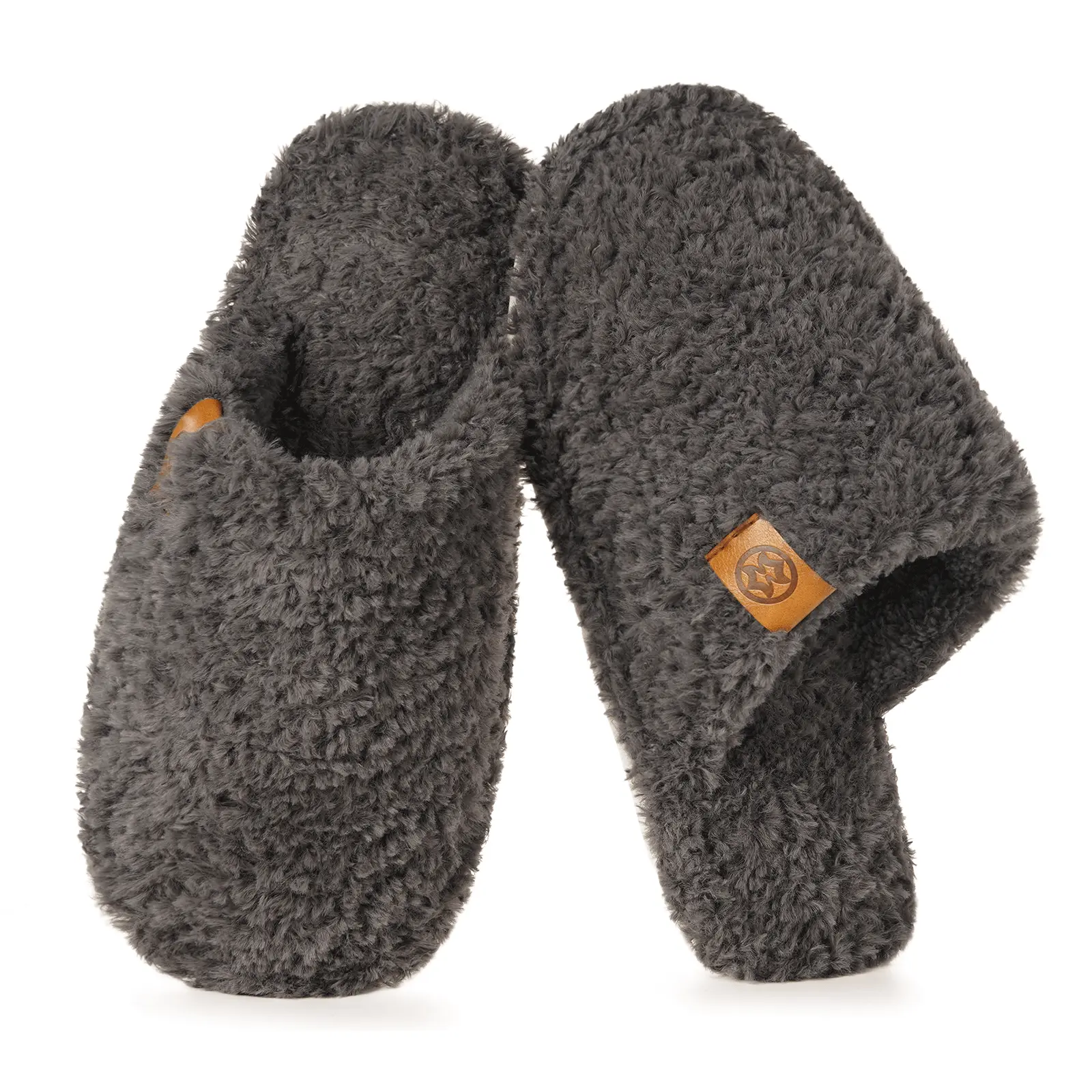 Kids Slippers Fuzzy Girls Boys Cozy House Slippers Memory Foam,Anti-slip,Lightweight
