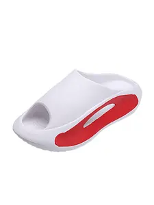 Men's Fashion Casual Colorblock Thick Sole Slippers, 1 Pair Soft Non-slip EVA Slippers for Indoor Outdoor Wear, Comfortable Summer Slippers for Daily Wear