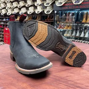 Quincy Rhino Black Ankle Boot