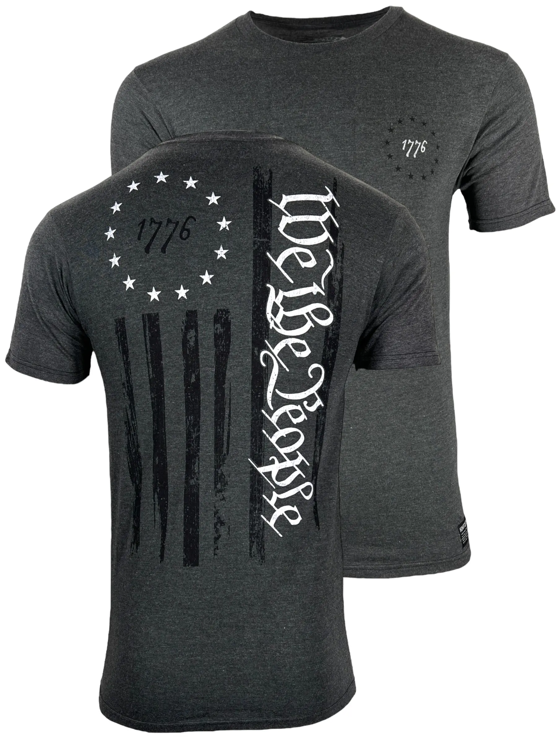 Howitzer Original Men's Betsy Grunt American-Themed Graphic T-Shirt - Ultra-Soft Cotton-Polyester Blended Men's Short-Sleeve Top, Patriotic Casual Shortsleeve Tee