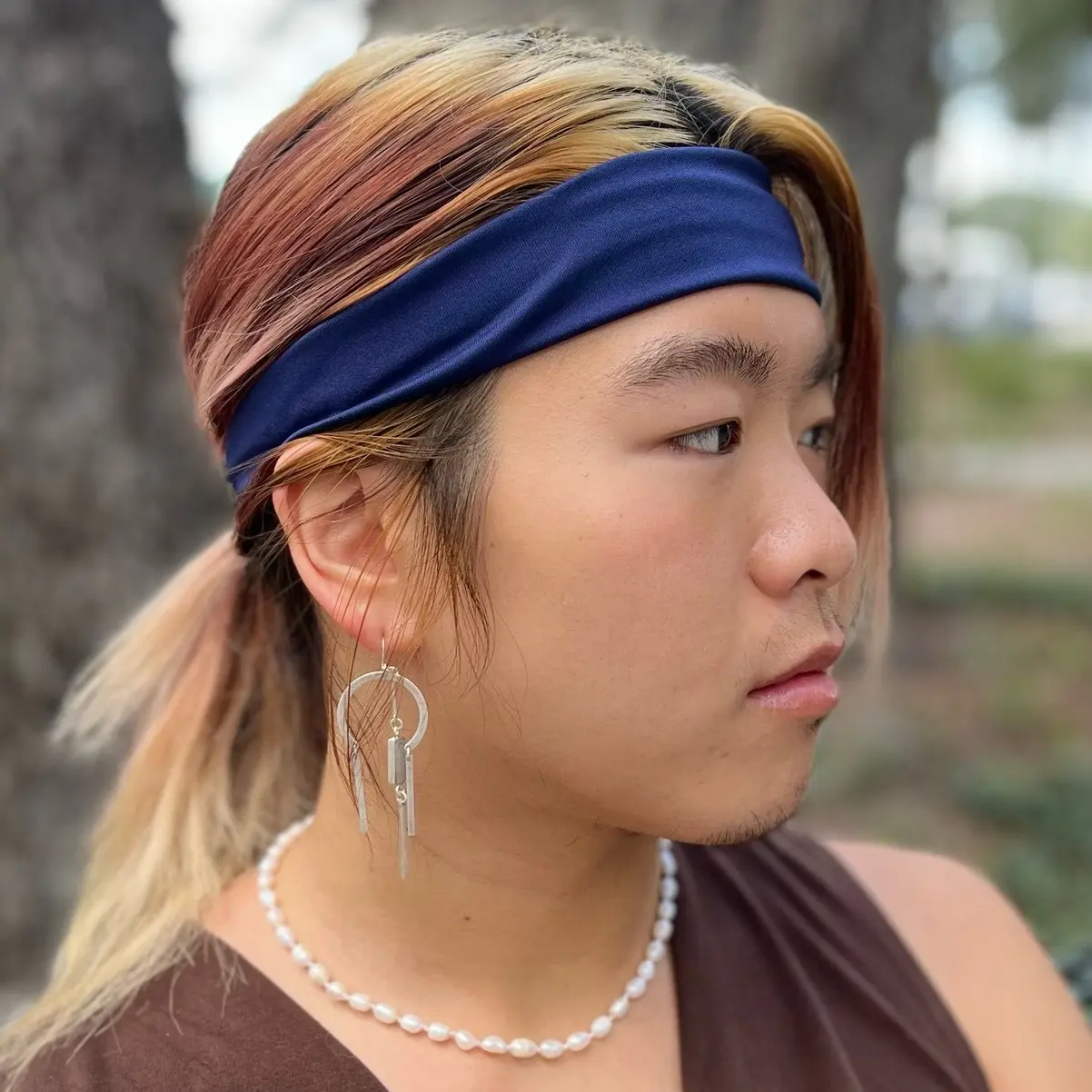 Workout Navy Blue Laze Headband