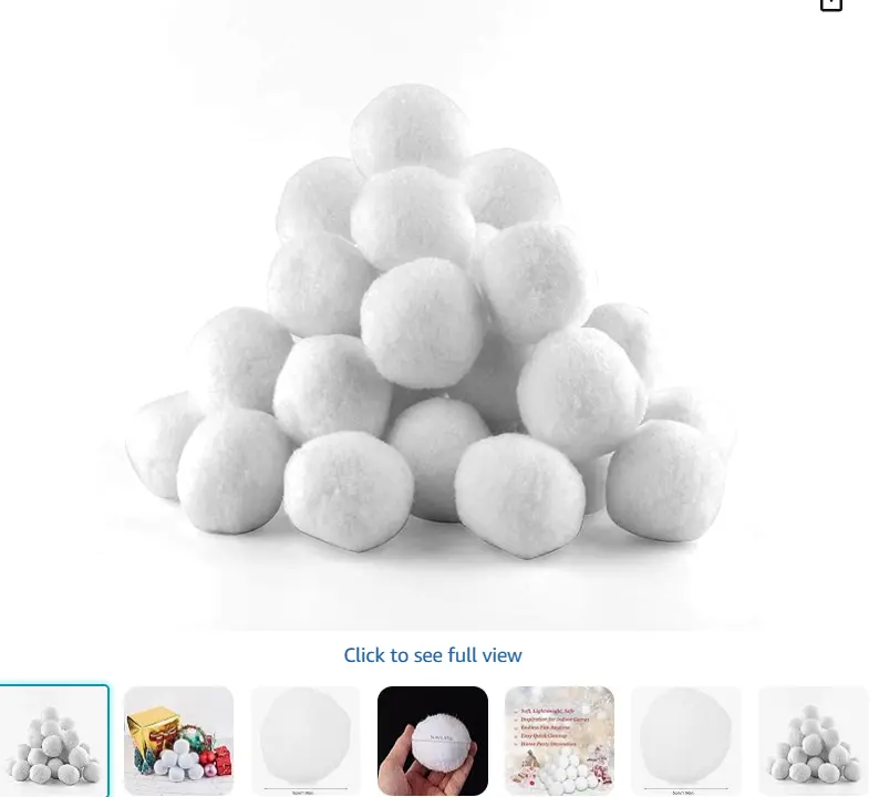 Fake Snowballs, 20 ct