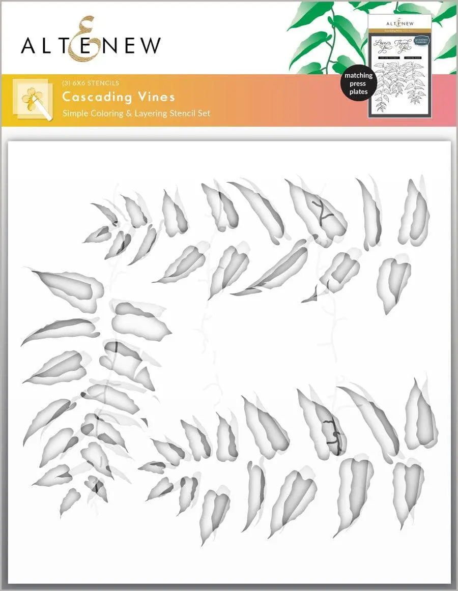 Cascading Vines Stencil Set (3 in 1)