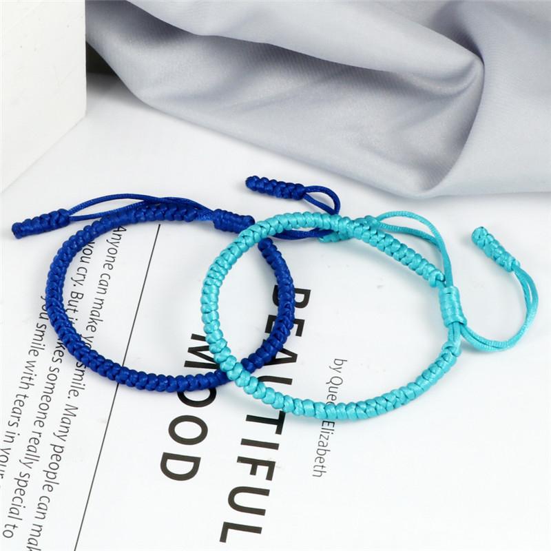 Woven Blue Rope Knots Bracelet