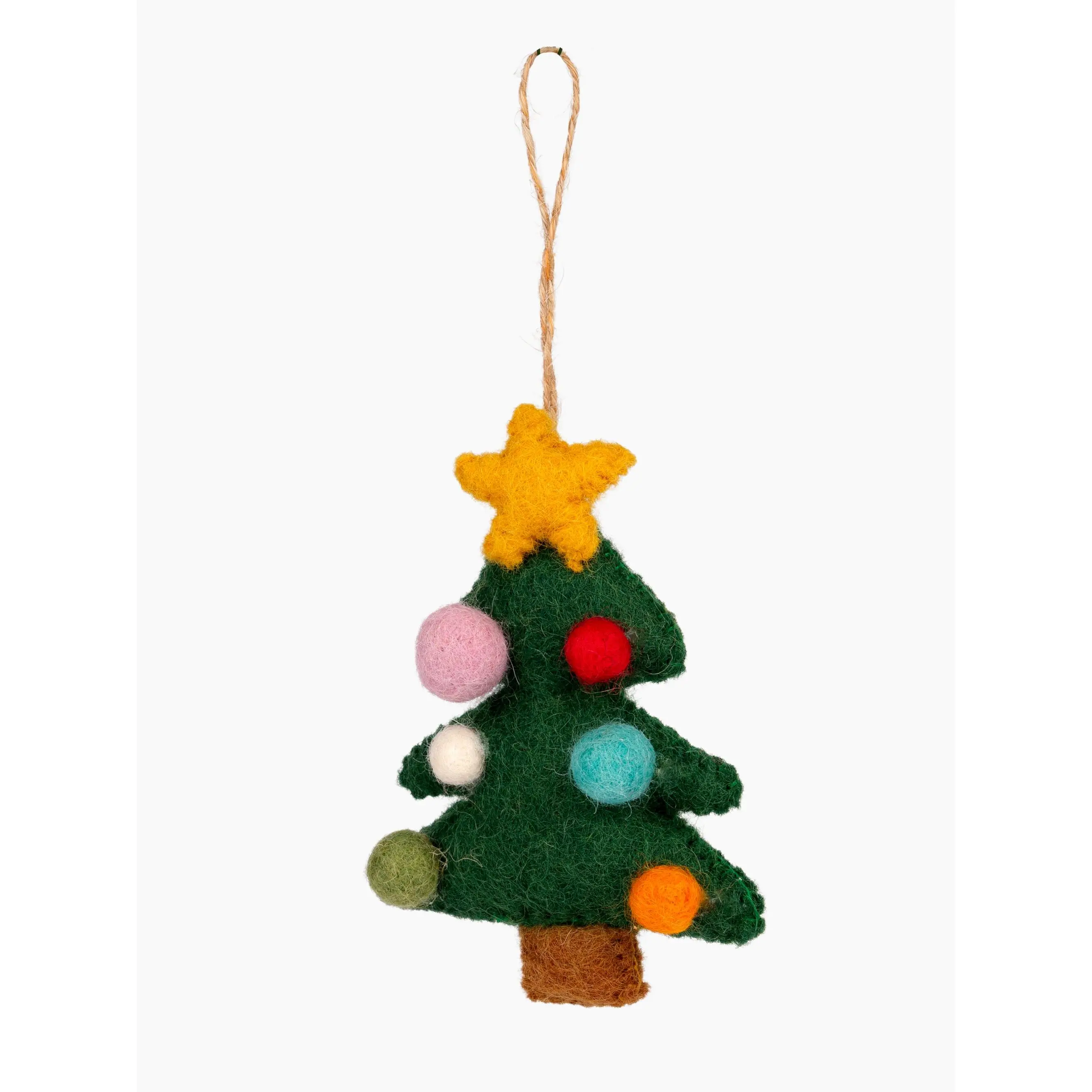 Felt Christmas Tree with Star Ornament