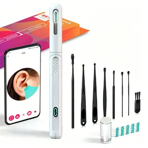 Ear Cleaning Kit with Mini Camera, Ear Rods, Ear Mirrors, USB-C Charging, Endoscope, Ear Wax Remover Tool, Ear Spoon