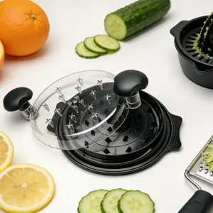 8 Inch Twist Chicken Shredder Tool | Manual Meat Shredder with Clear Lid | Anti-Slip Ergonomic Design, Easy to Clean Kitchen Gadget