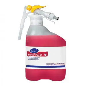 212 MAIN Diversey 1.32 Gal Patented Revive Plus SC Maintainer-Rejuvenator Cleaner Liquid, Citrus Hard Floor Cleaning Solution for Household Use