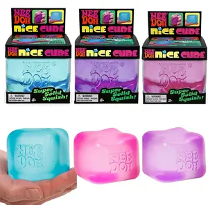 NeeDoh Ice Cube Cubes - Super-durable soft toys that help relieve anxiety, aid in concentration, and are suitable for adult and children's desk toys for treating hyperactivity disorder.