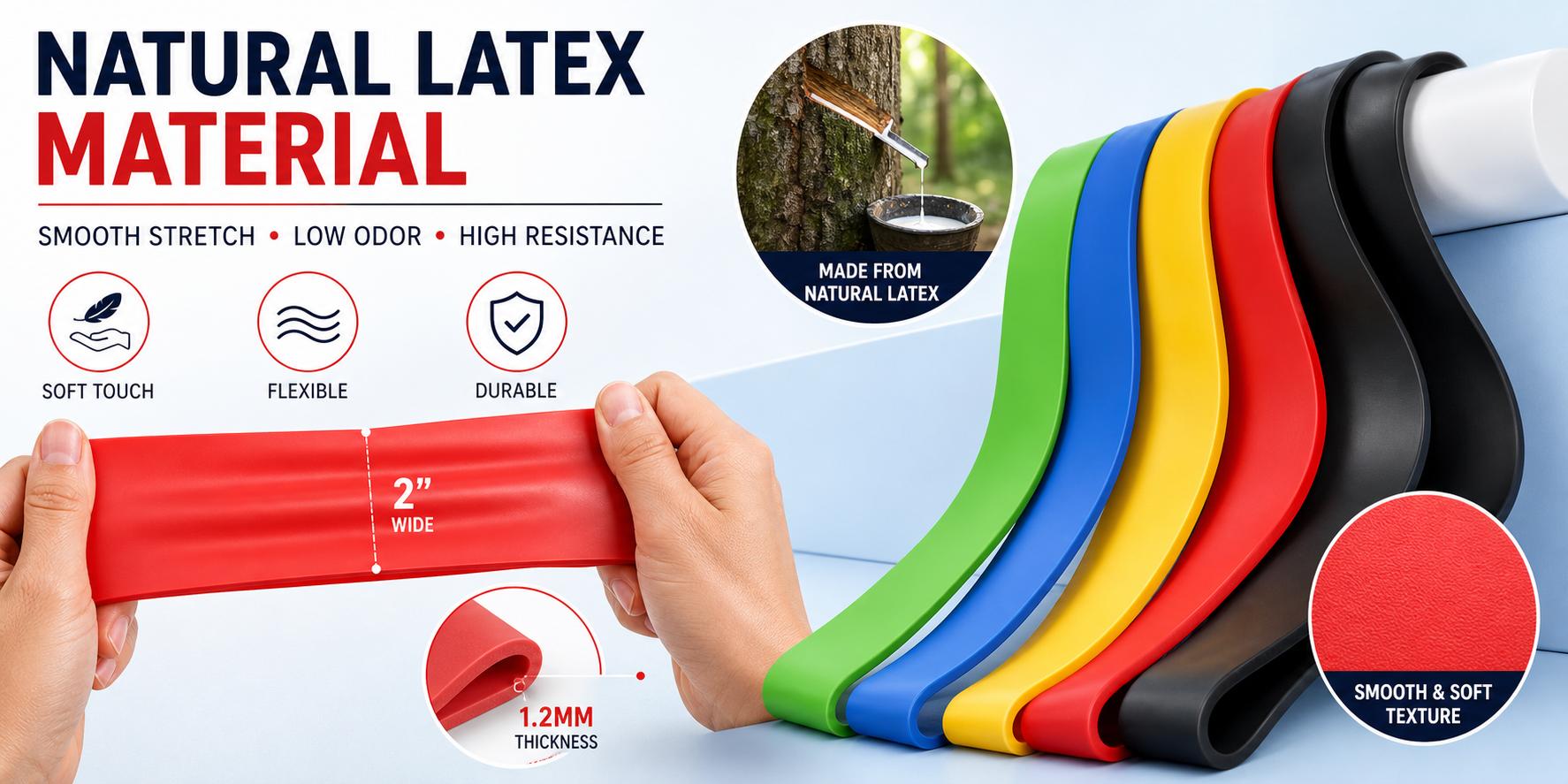 Fittest Pro Adjustable Fabric Stretching Bands - Portable Fitness Accessories for Legs & Butt, Ideal for Resistance Band Workout