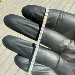 Moissanite Sterling Silver Tennis Bracelet | 8” | 3mm