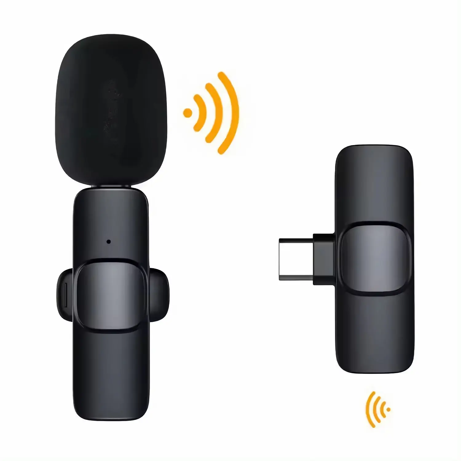 Wireless Microphone Mobile Smartphone iPhone Android Lavalier Audio Compact Portable Bluetooth Devices Noise Recording