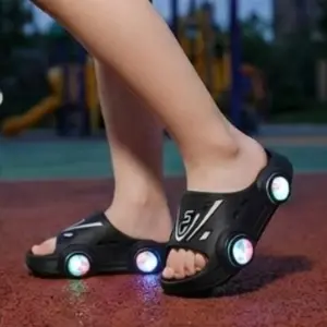 Flash Cool Racing Light-Up Kids' Slippers | Non-Slip LED Colorful Summer Sandals
