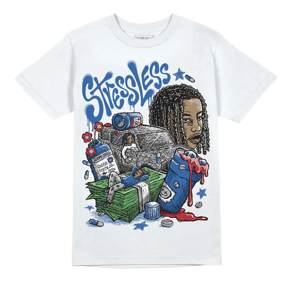 DopeSkill Graphic Tees True Blue 3s Streetwear Unisex Cool T-Shirt Sneaker Colour Matching Stressless Graphic