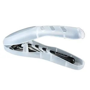 Portable Travel Shaving Kit Box, Transparent Dustproof Design, Compact Storage Case, Ideal for Christmas, Halloween, Birthday Gifts