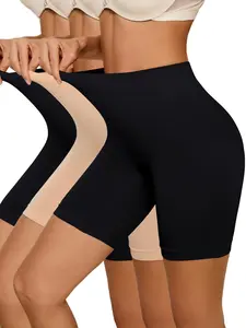 3 Pack Women's High Waist Shaperwear Shorts, No-Show Athletic Safety Shorts for All Seasons, Slim-Fit Design with Moderate Thickness