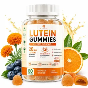 Lutein Gummies – Eye Vitamin and Mineral Supplement with 20mg Lutein & 4mg Zeaxanthin – Gummy Vitamins for Eye Health Support – Naturally Flavored, 60 Gummies